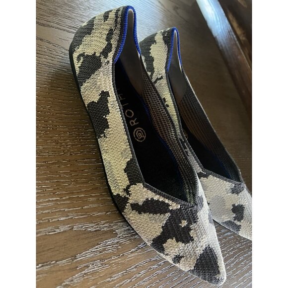 Rothy's The Point Ash Grey Camo Print Flats RARE RETIRED Size 10.5 - Picture 6 of 16
